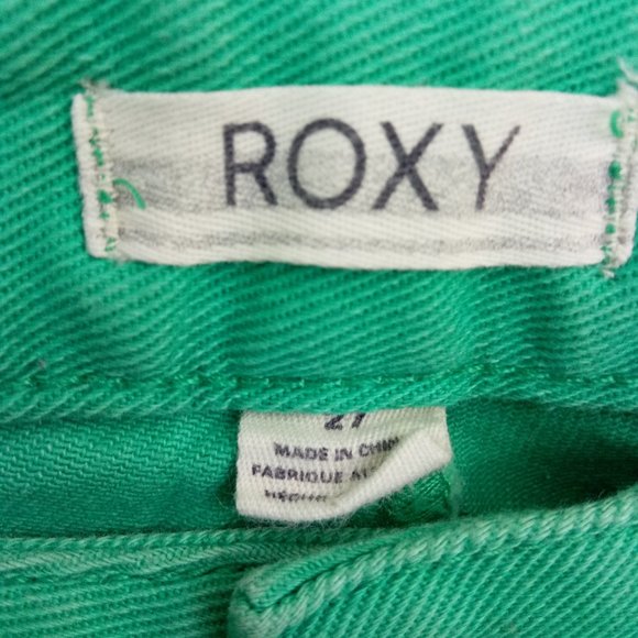 Roxy Forever Color Mint Denim Mini Shorts 27 - Picture 10 of 11